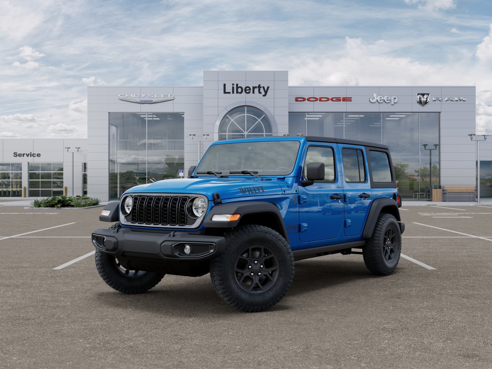 New 2026 Hydro Blue Pearl-Coat Exterior Paint Jeep Willys image 30