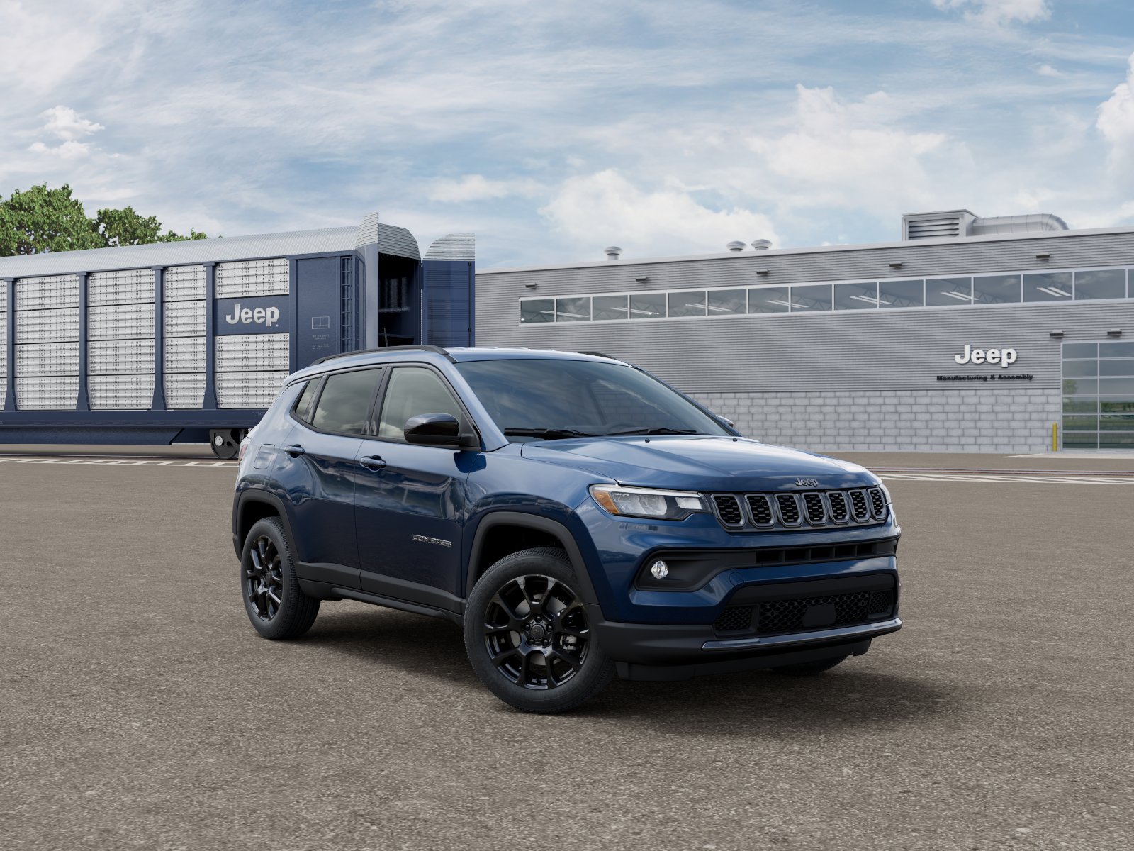 New 2026 Fathom Blue Pearl-Coat Exterior Paint Jeep Latitude image 5