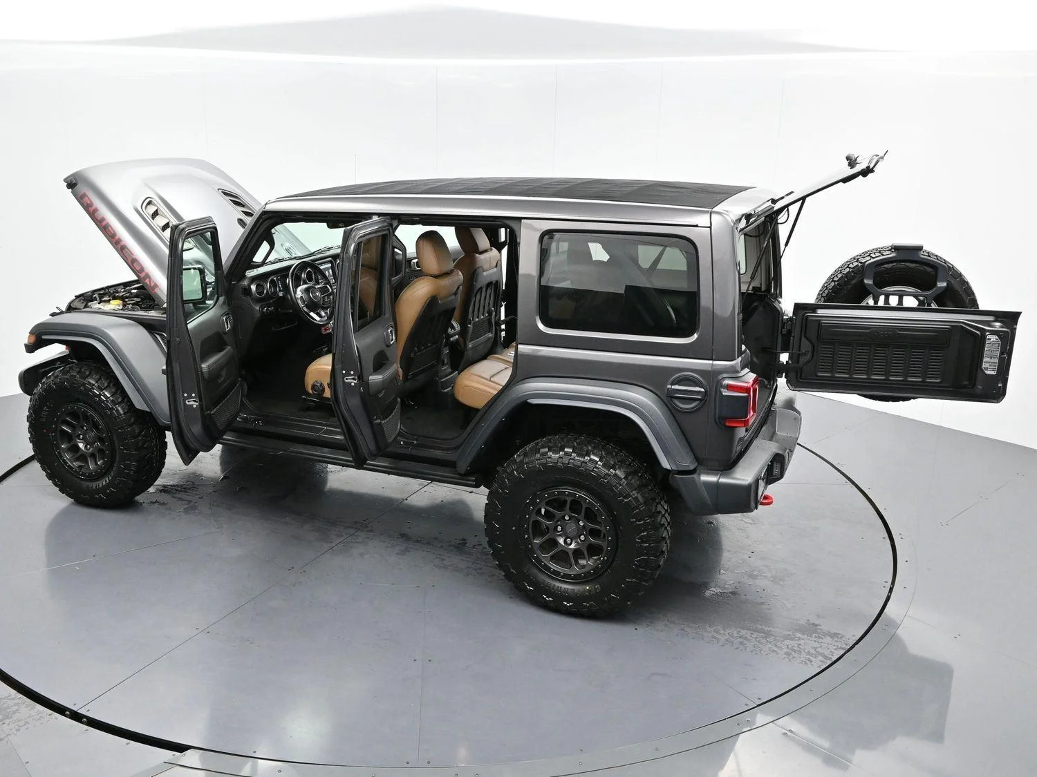 Used 2022 Granite Crystal Metallic Clearcoat Jeep Unlimited Rubicon image 43