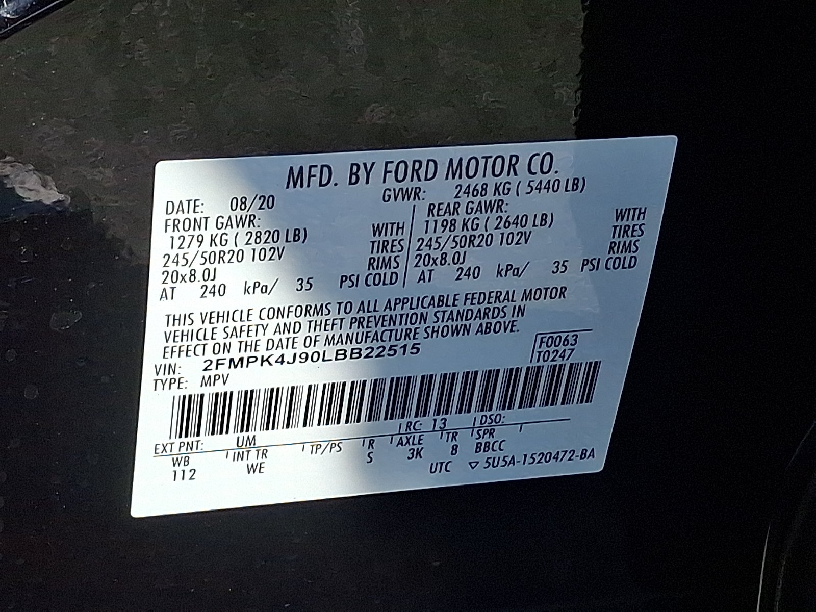 Used 2020 Agate Black - UM Ford ST Line image 27