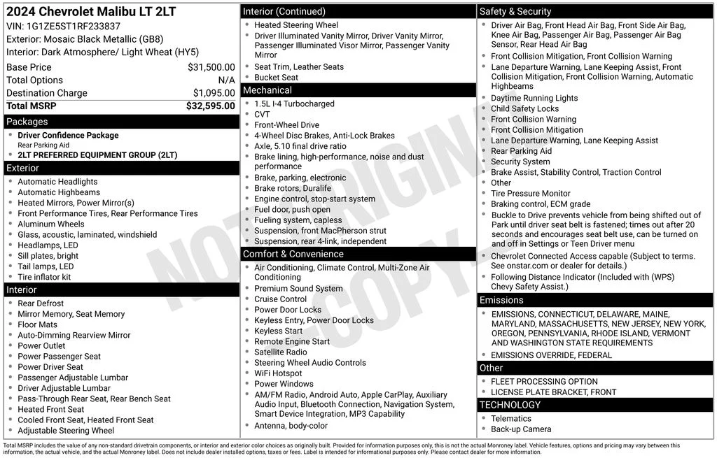 Used 2024 Black Chevrolet LT image 17