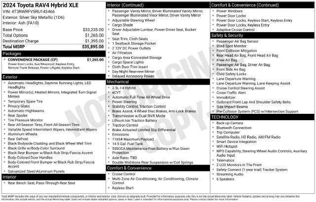 Certified Used 2024 Silver Toyota XLE image 15
