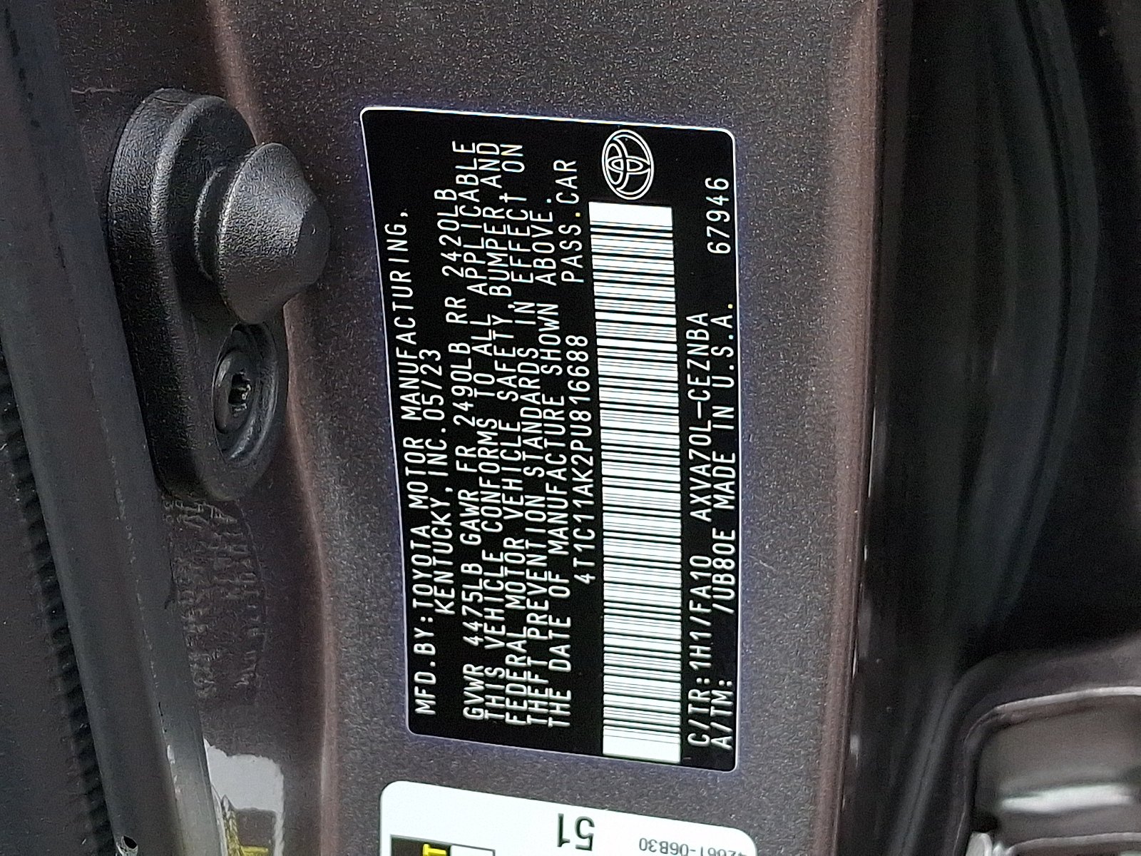 Used 2023 Gray Toyota LE image 25