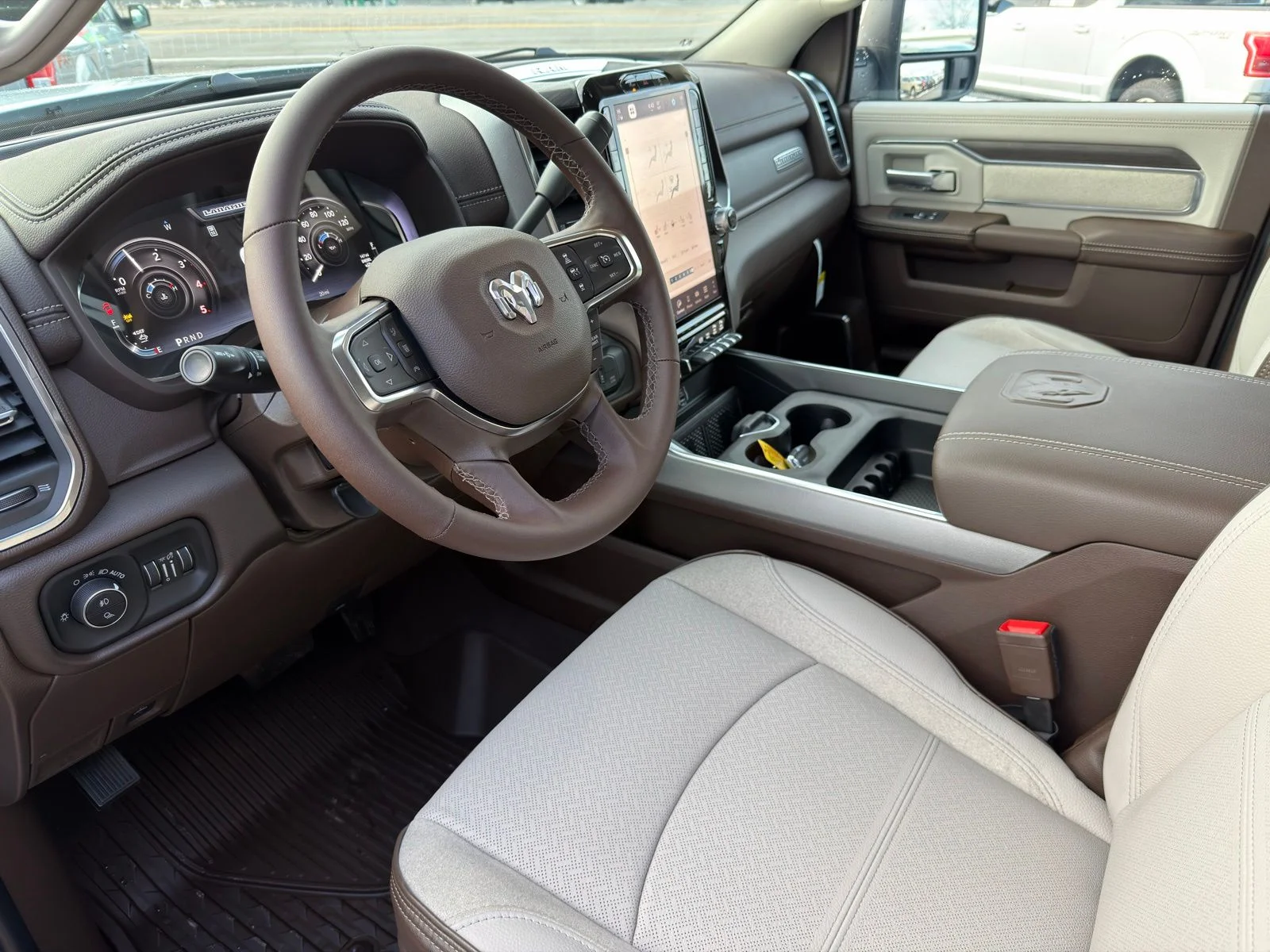 New 2026 Bright White Clear-Coat Exterior Paint RAM Laramie image 19