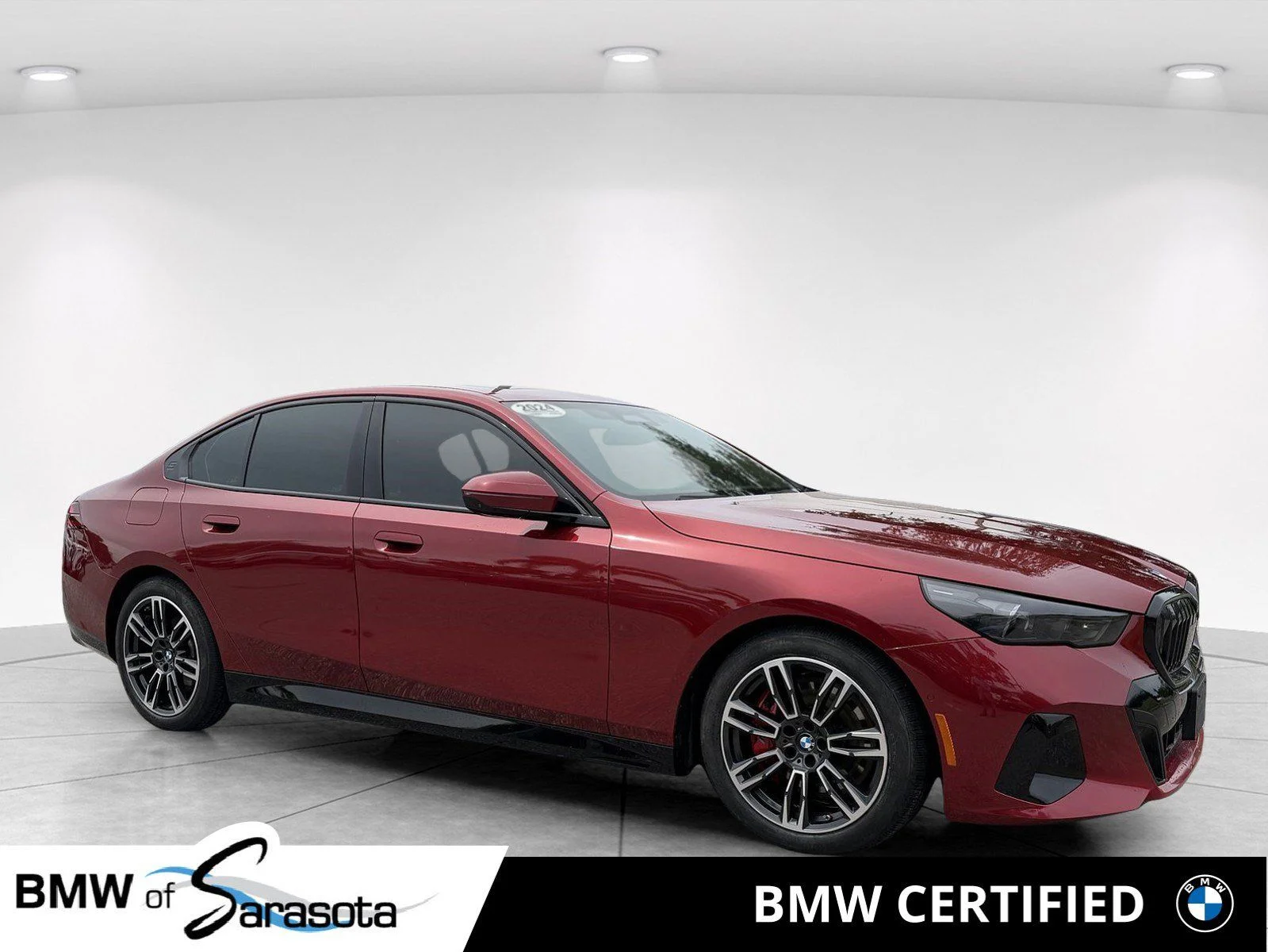 Certified Used 2024 Vegas Red Metallic BMW 540i xDrive image 1