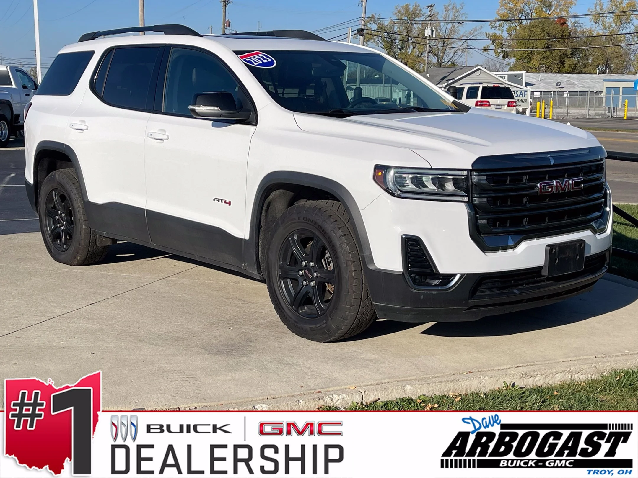 Used 2023 SUMMIT WHITE GMC AT4 image 1