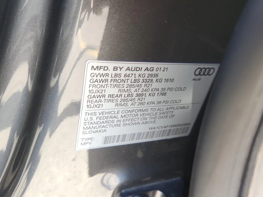 Used 2021 Samurai Gray Metallic Audi Prestige image 20