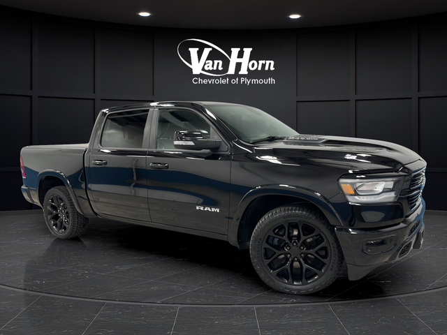 Used 2019 Diamond Black Crystal Pearlcoat Ram Laramie image 1