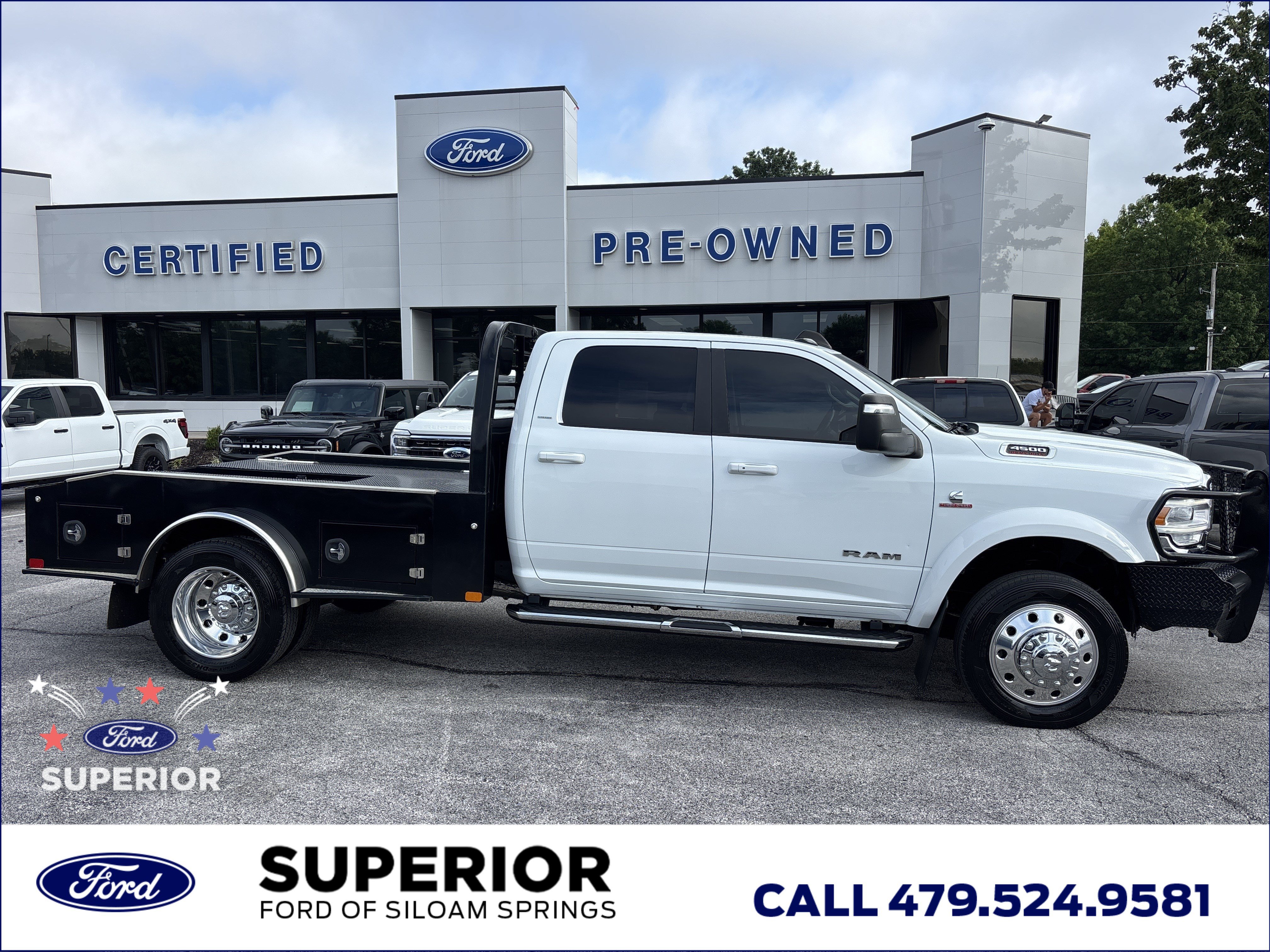 Used 2024 Bright White Clearcoat Ram Laramie image 2