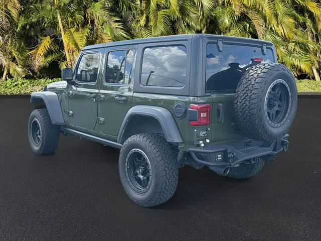 Certified Used 2022 Green Jeep Unlimited Sport S image 8