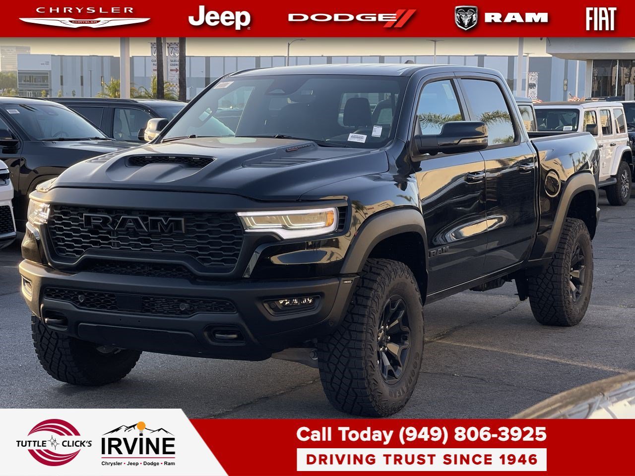 New 2026 Diamond Black Crystal Pearl-Coat Exterior Paint RAM RHO image 3