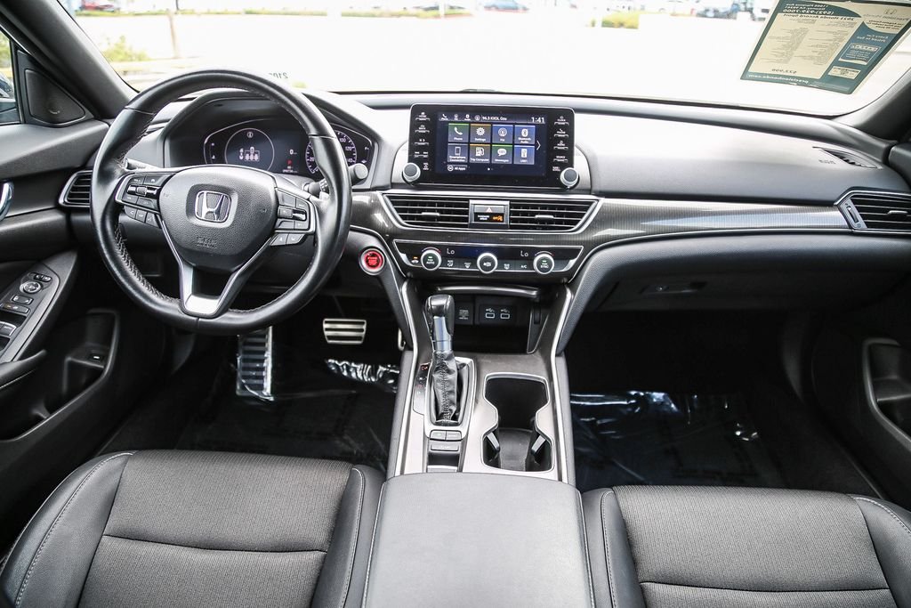 Used 2021 Platinum White Pearl Honda Sport image 12