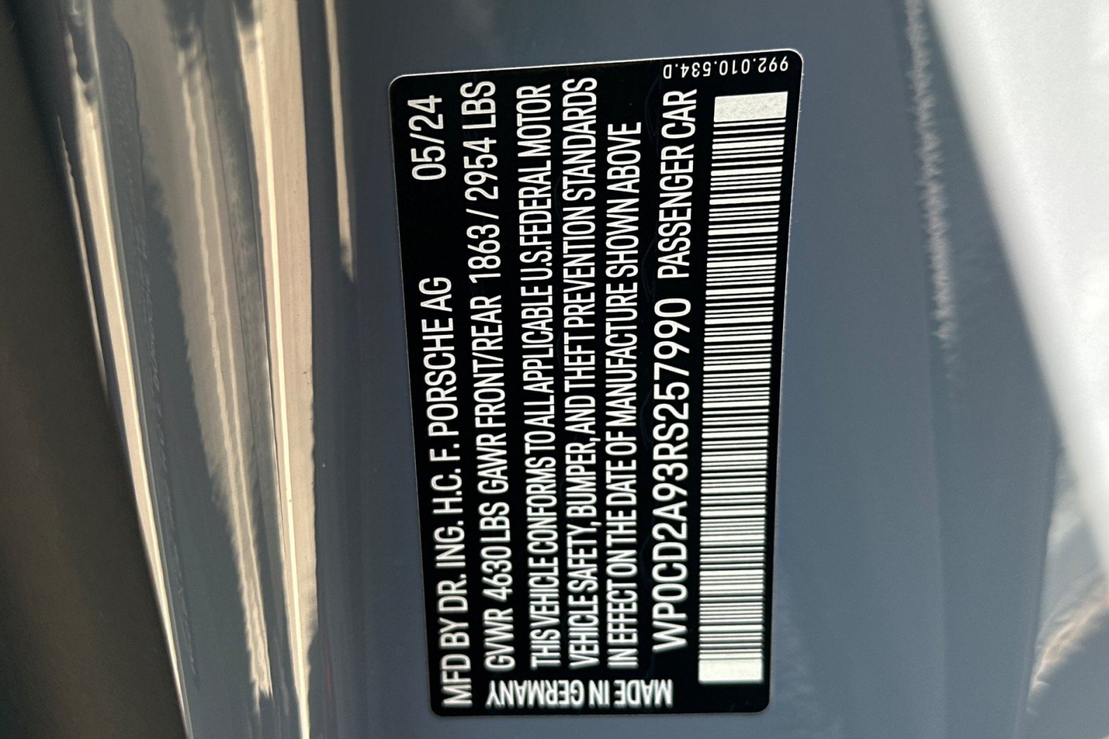 Certified Used 2024 Arctic Grey Porsche Turbo image 28