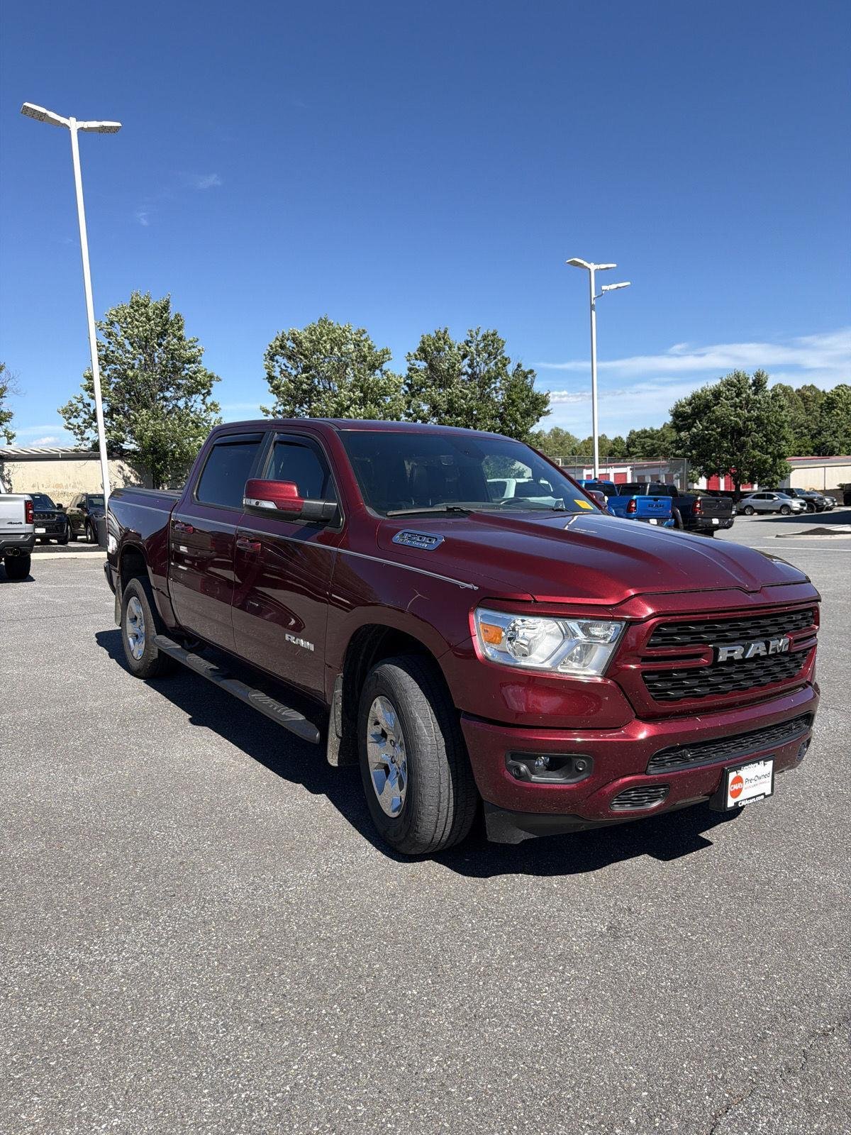 Used 2022 Delmonico Red Pearlcoat Ram Big Horn image 1