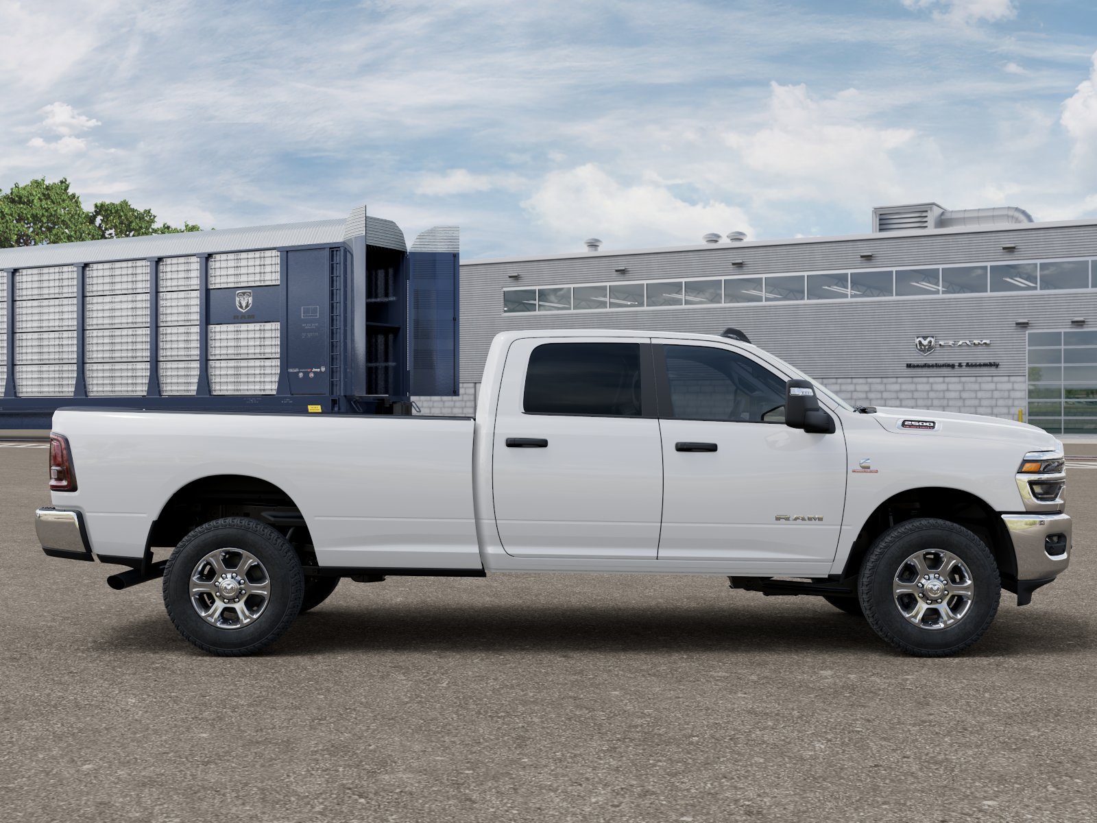 New 2027 Bright White Clear-Coat Exterior Paint RAM BIG HORN image 12