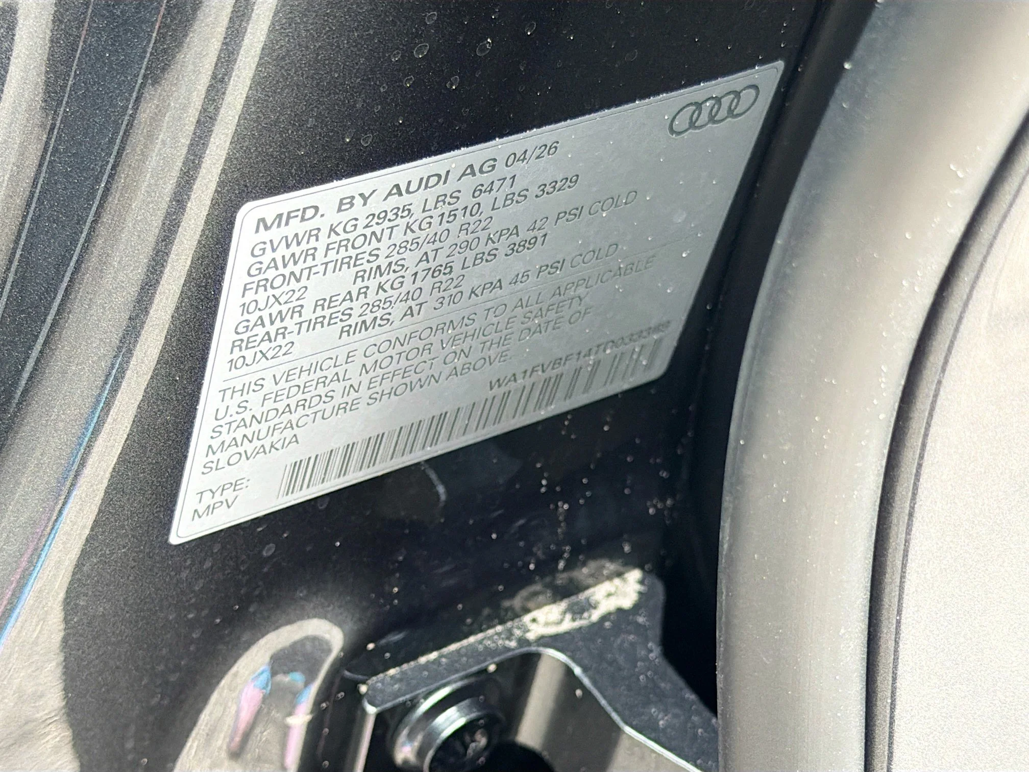 New 2026 Daytona Gray Pearl Effect Audi Prestige image 41