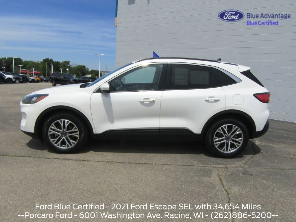 Certified Used 2021 Star White Ford SEL image 2