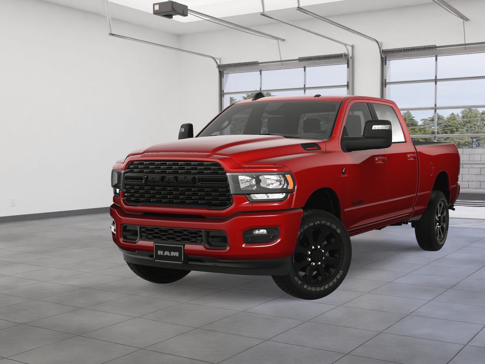 New 2024 Flame Red Clear-Coat Exterior Paint Ram Big Horn image 29