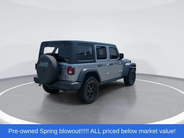 Used 2021 Silver Jeep Unlimited Sport S image 8