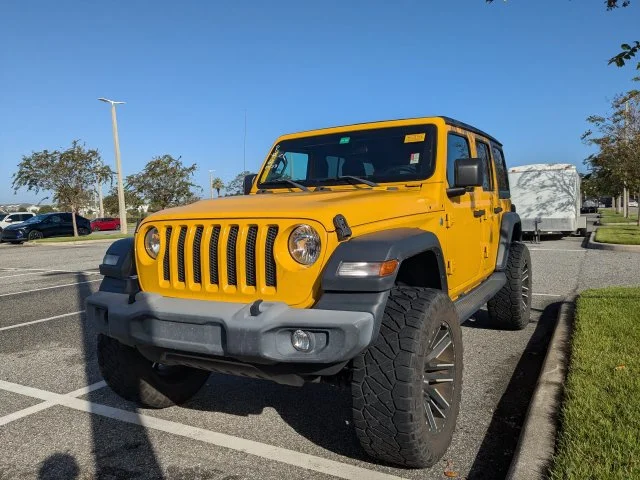 Used 2019 Yellow Jeep Unlimited Sport S image 2