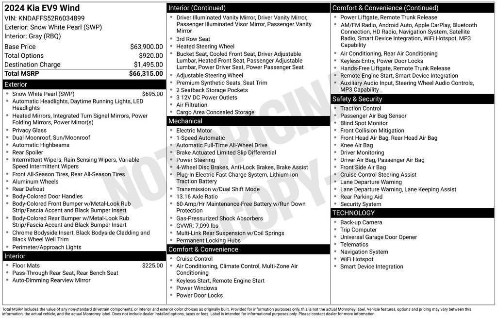Certified Used 2024 White Kia Wind image 13