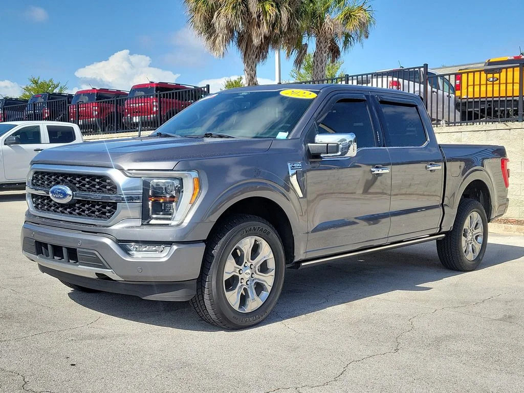 Used 2022 Carbonized Gray Metallic Ford Platinum image 2