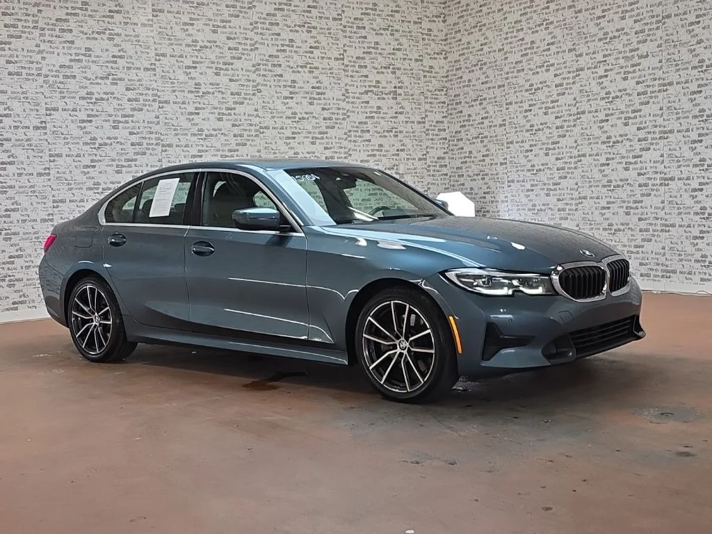 Used 2021 Mediterranean Blue Metallic BMW 330i image 1