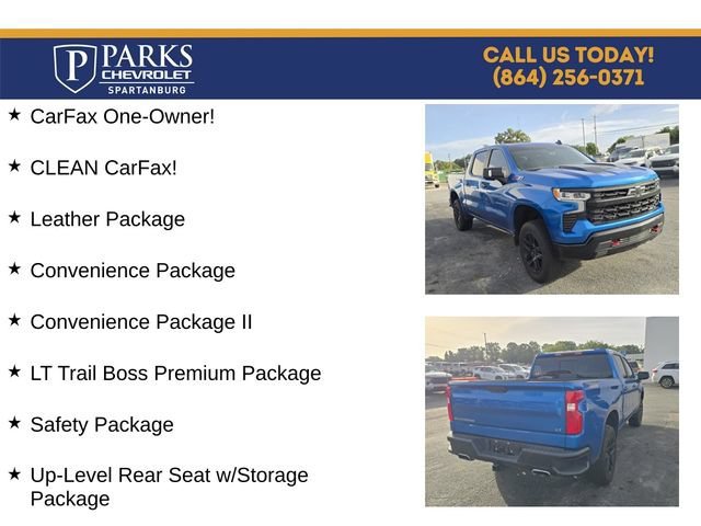 Certified Used 2022 Glacier Blue Metallic Chevrolet LT Trail Boss image 5