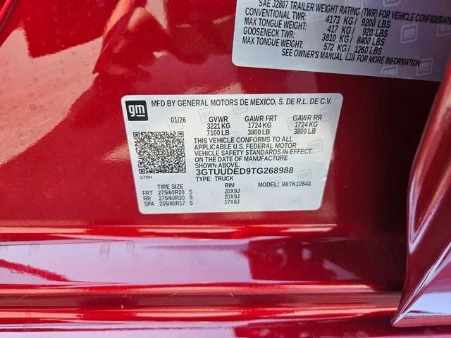New 2026 Volcanic Red Tintcoat GMC SLT image 30