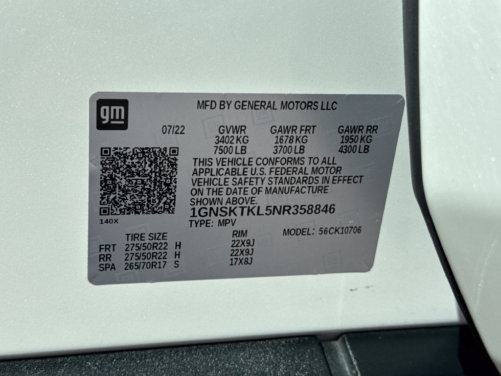Used 2022 IRIDESCENT PEARL TRICOAT Chevrolet High Country image 30