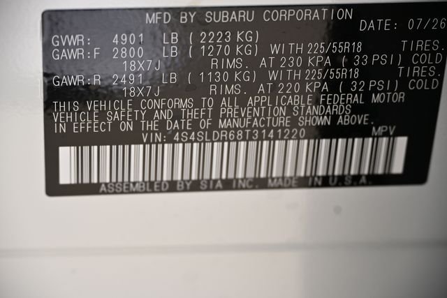 New 2026 White Subaru Limited image 19