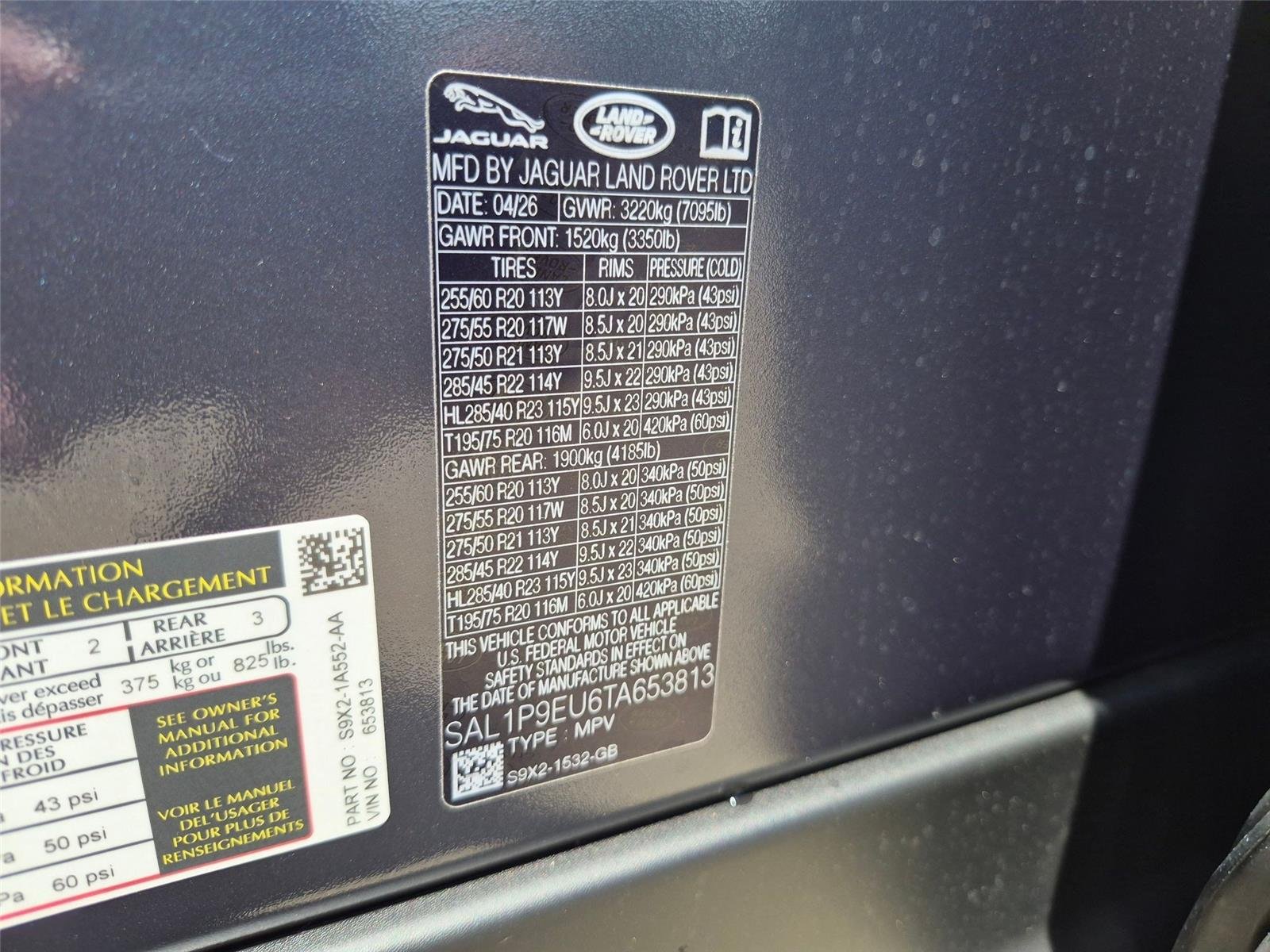 New 2026 Varesine Blue Metallic Land Rover SE image 35