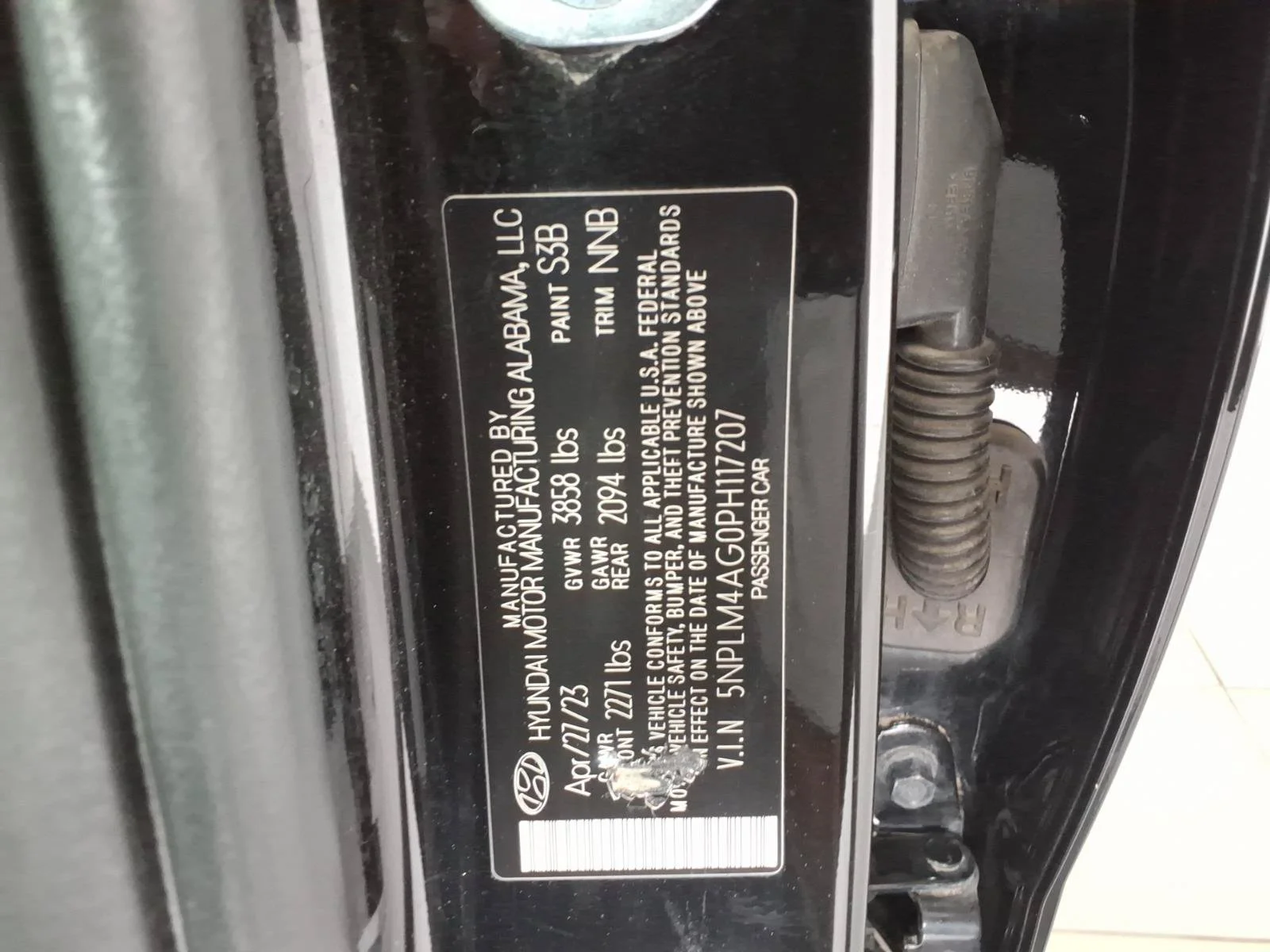 Used 2023 Phantom Black Hyundai SEL image 19