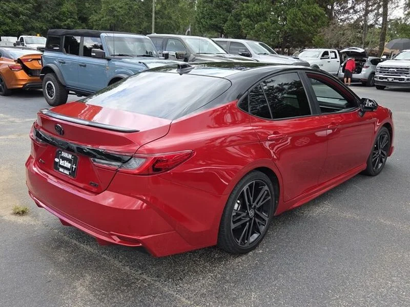 Used 2025 Supersonic Red / Midnight Black Metallic Toyota XSE image 14