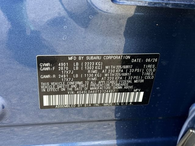 New 2026 DAYBREAK BLUE PEARL Subaru Standard Model image 35