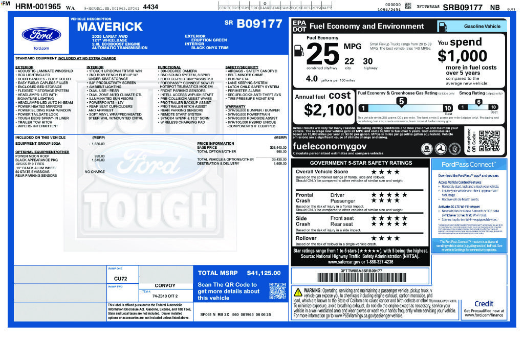 Used 2025 Green Ford Lariat image 4