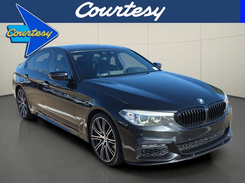 Used 2018 Black BMW 540i xDrive image 1