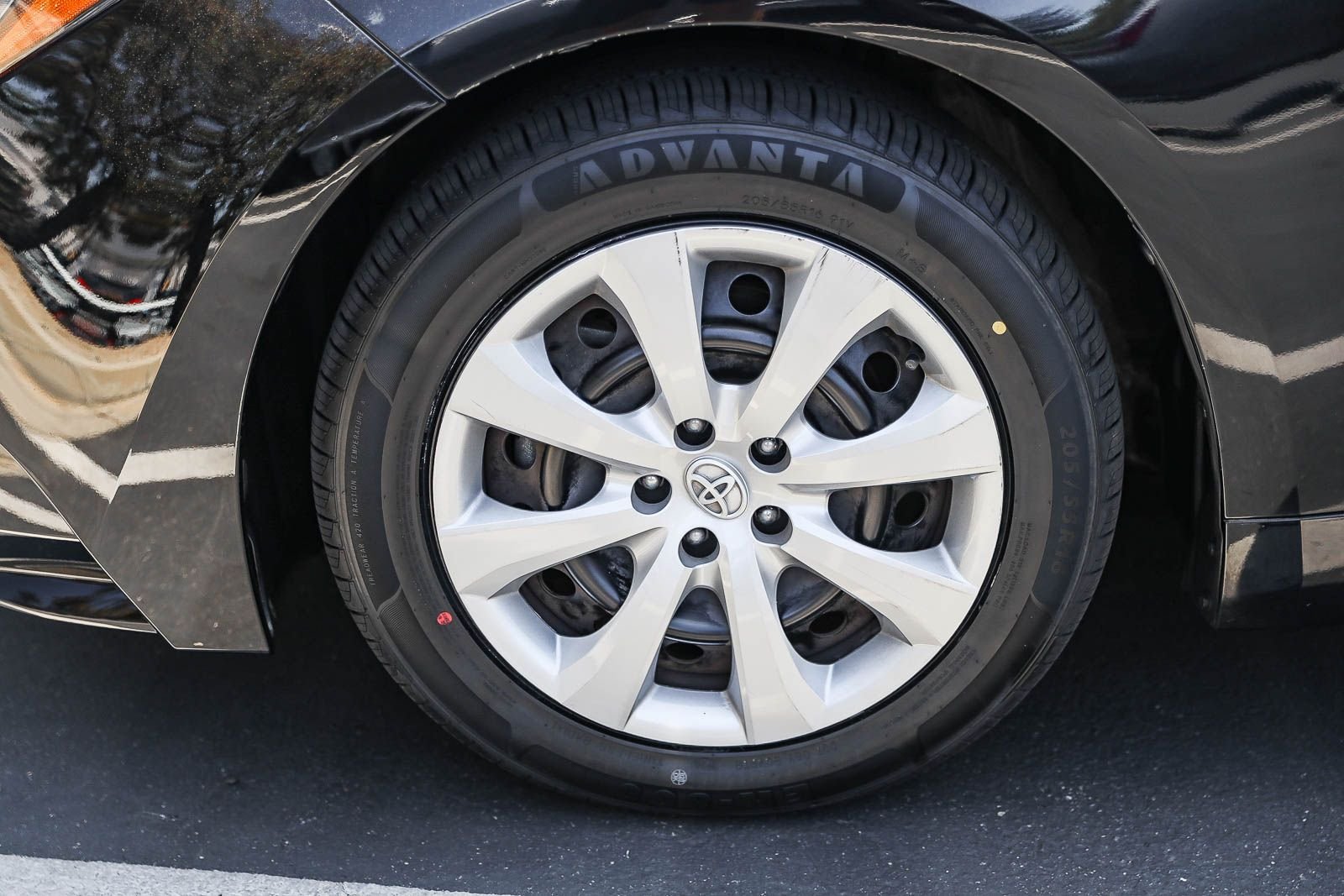 Certified Used 2024 MIDNIGHT BLACK METAL Toyota LE image 9