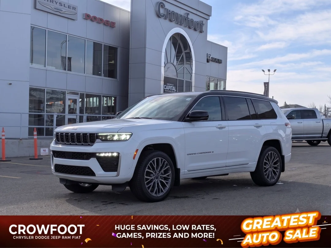 New 2026 White Jeep Summit - - Obsidian Pkg - Palermo Leather - Massage Seats - CommandView Pano Sunroof & More! image 1