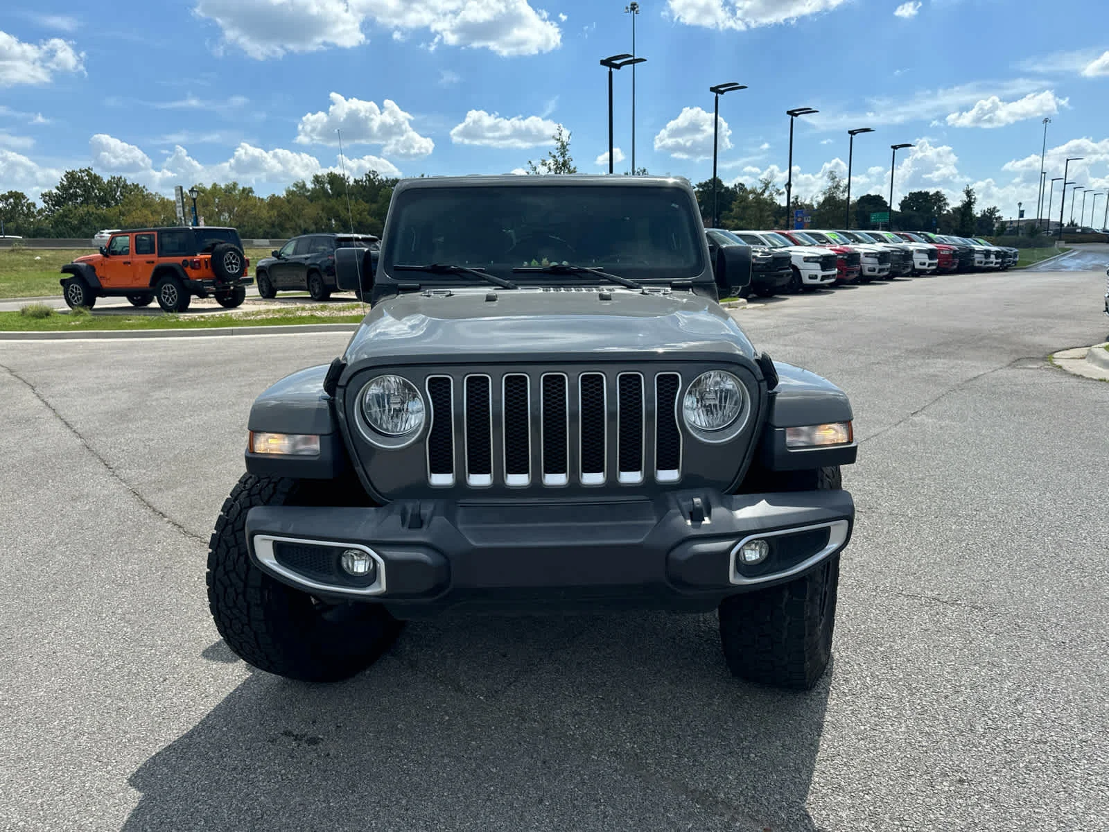 Used 2020 Jeep Wrangler Unlimited Sahara with VIN 1C4HJXEN9LW261576 for sale in Kansas City