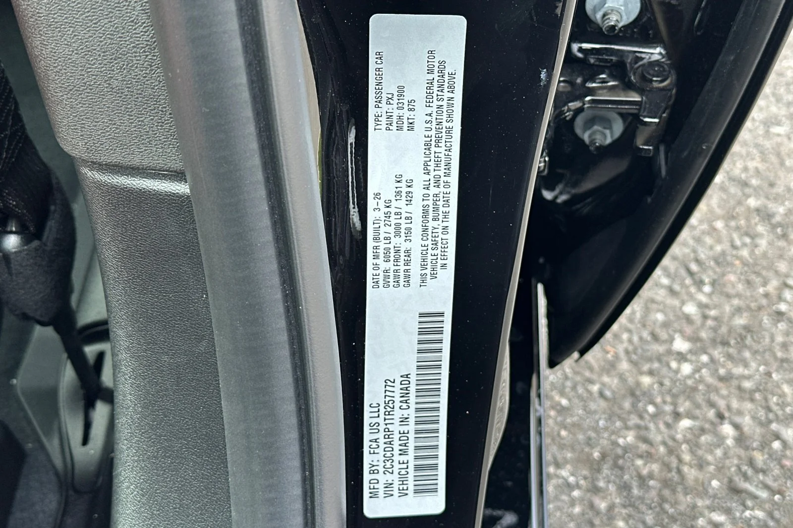 New 2026 Diamond Black Crystal Pearlcoat Dodge R/T Scat Pack image 27
