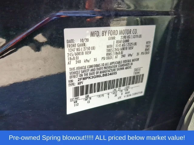 Used 2020 Black Ford SE image 48