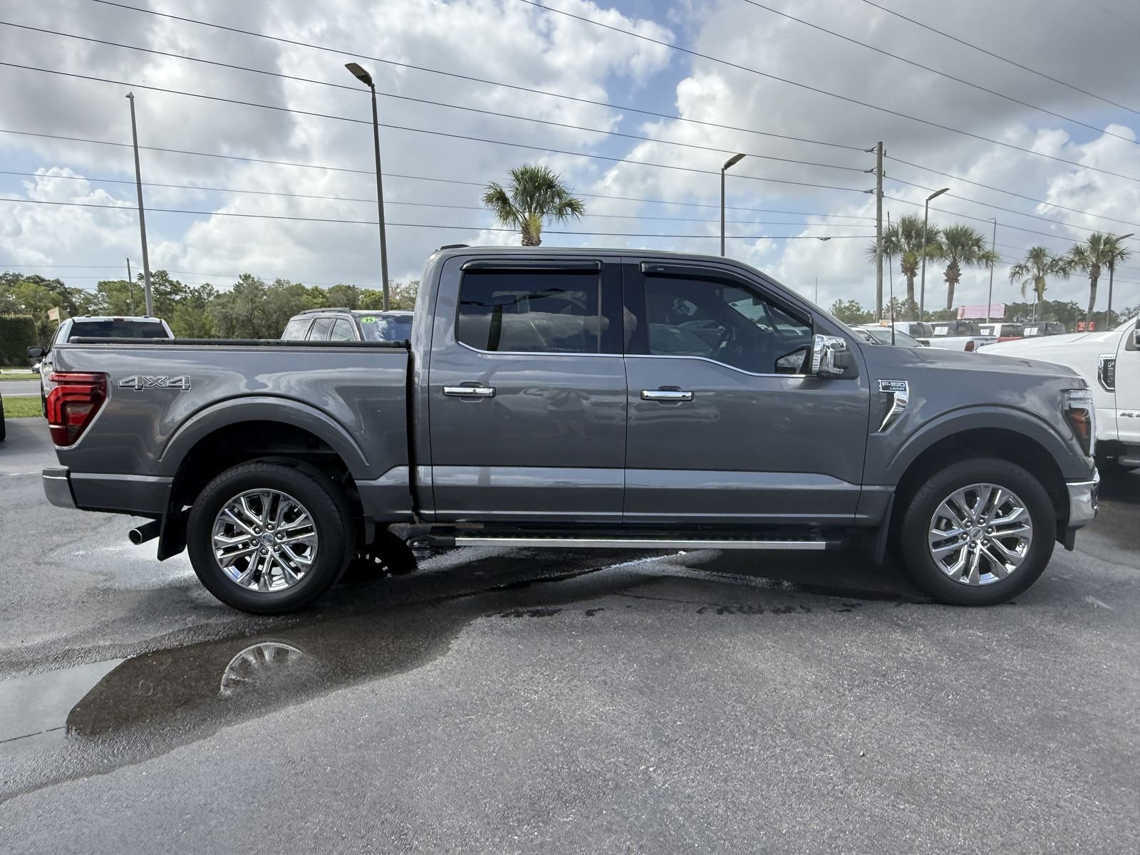 Certified Used 2025 Gray Metallic Ford Lariat image 3