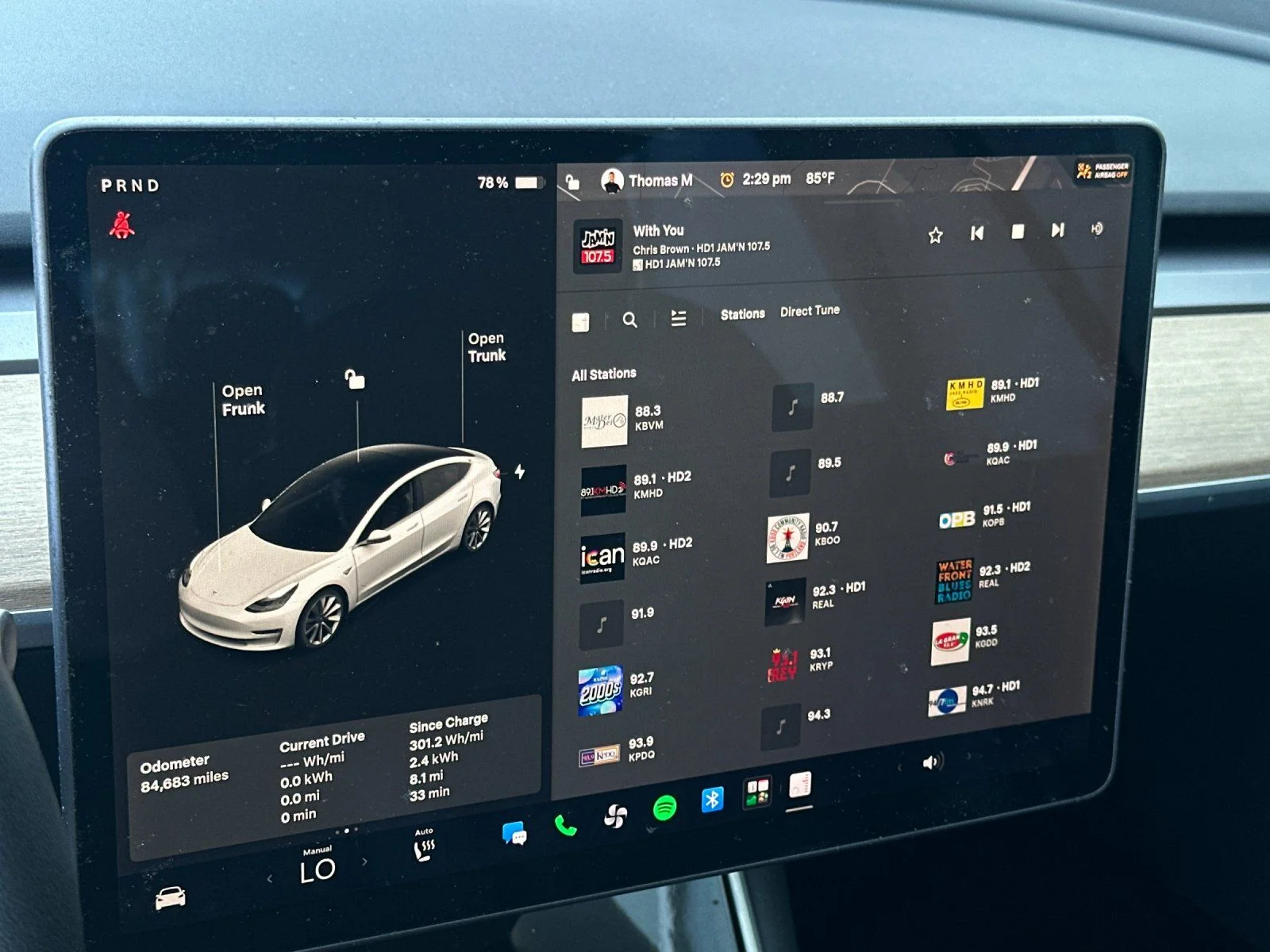 Used 2020 Pearl White Multi-Coat Tesla Long Range image 16