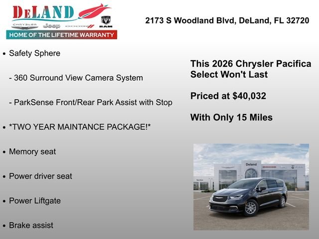 New 2026 Diamond Black Crystal Pearl-Coat Exterior Paint Chrysler Select image 6