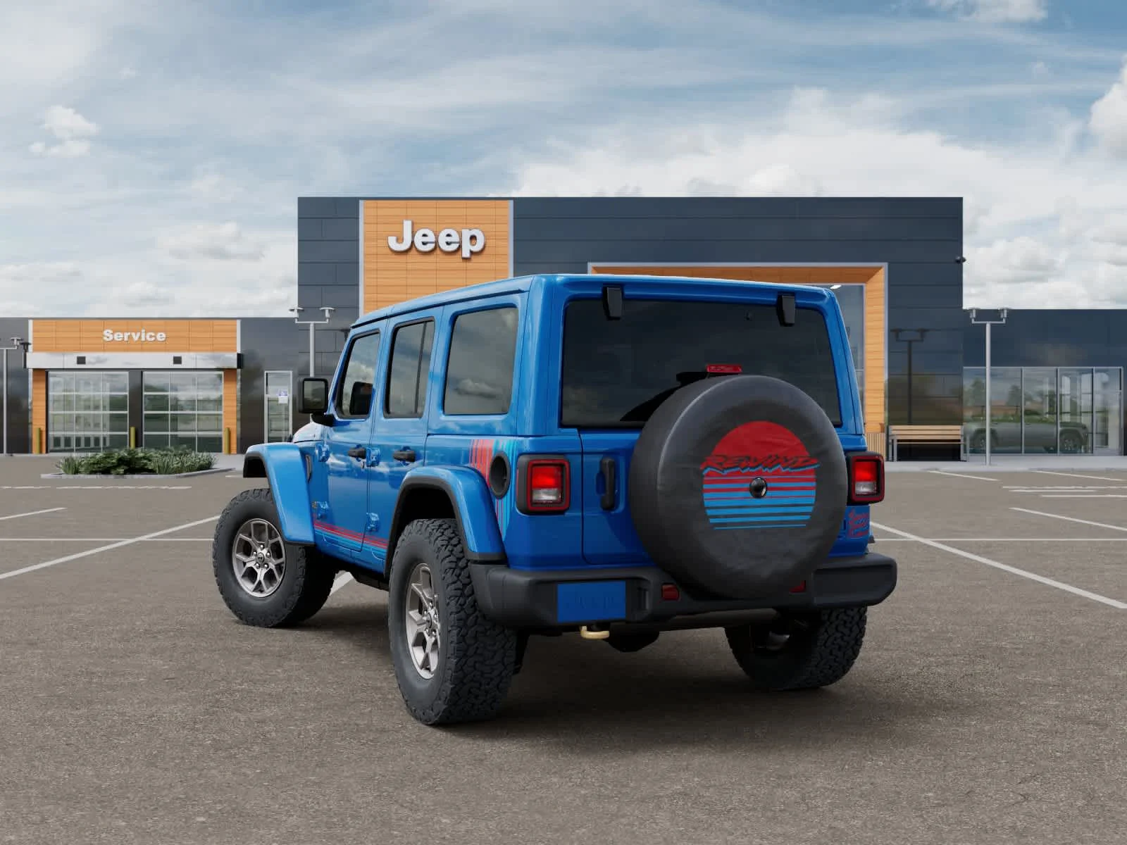 New 2026 Hydro Blue Pearlcoat Jeep Rewind image 3
