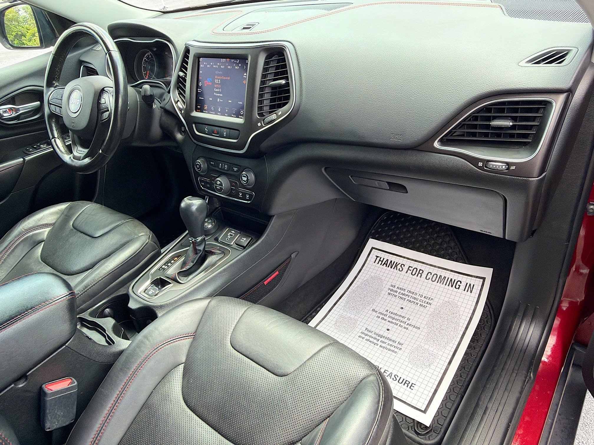 Used 2021 Velvet Red Pearlcoat Jeep Trailhawk image 14