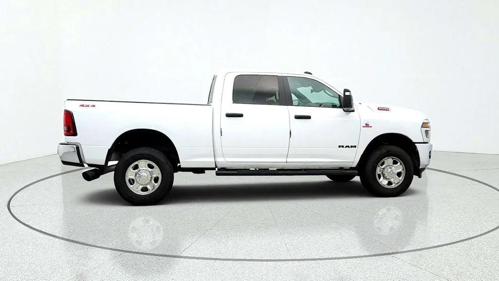 Used 2025 Bright White Clearcoat Ram Tradesman 4x4 Crew Cab 6