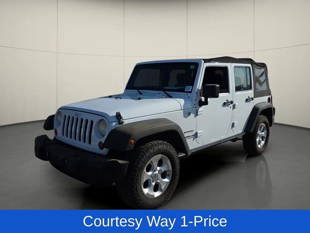 Used 2013 White Jeep Unlimited Sport image 5