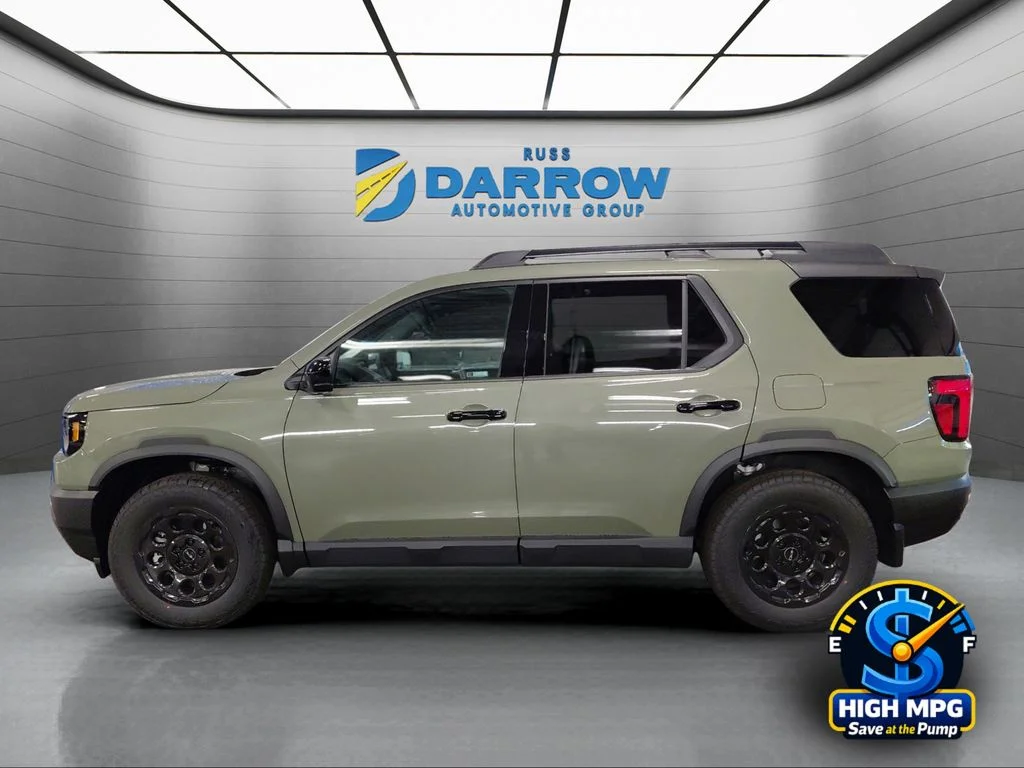 New 2026 Ash Green Metallic Honda TrailSport Elite Blackout image 2